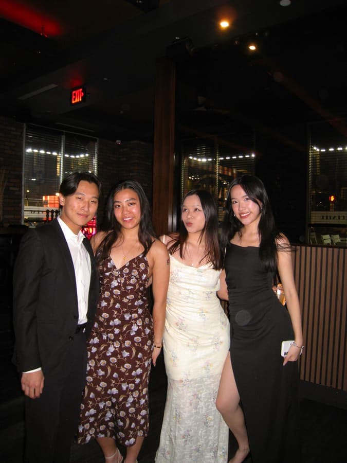 Mandy out with friends