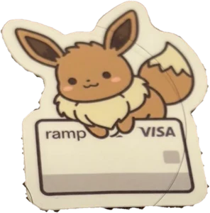 A sticker from Ramp