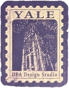 A sticker from DfA Design Studio, Yale